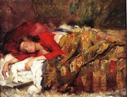 Lovis Corinth Young Woman Sleeping oil painting image